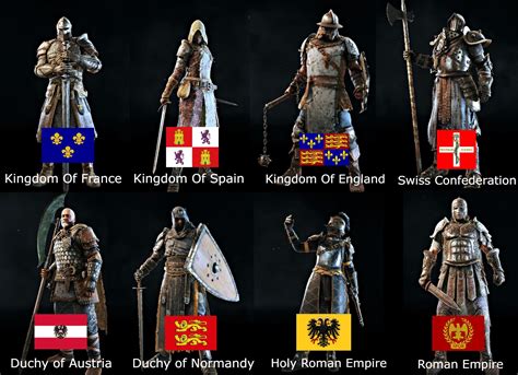 Each Knight's real life country of origin based on their weapons and ...