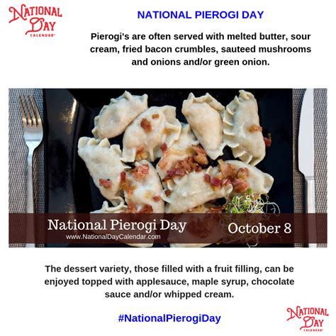 NATIONAL PIEROGI DAY | October 8 | Pierogies, Fruit filling, Yummy food