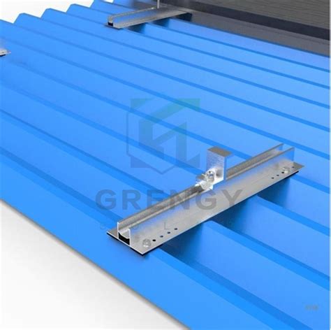 Customized Solar Trapezoidal Metal Roof Racking Rails System Suppliers ...