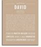 David | Name Art Print – Name Stories