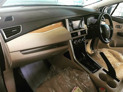 Mitsubishi Xpander (Expander) with beige interior spotted inside-out