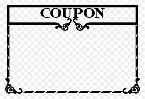 Coupon Outline Png - Coupon Clipart - FlyClipart