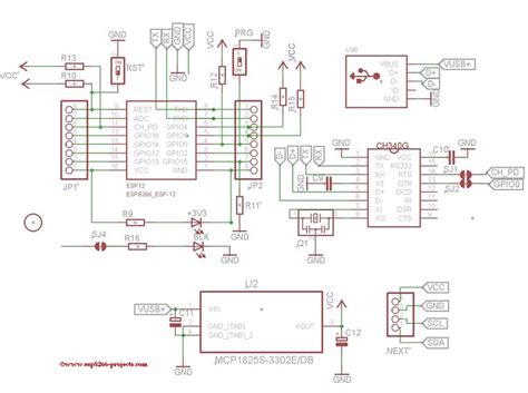 Esp8266 12e Nodemcu Schematic