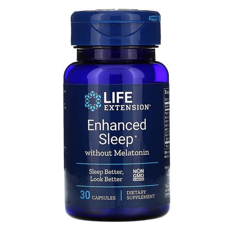 ENHANCED SLEEP W/O MELATONIN 30 CAPSULES - Walmart.com