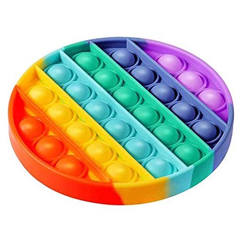 Rainbow Circle Shape Pop It Fidget Toy - Inspire Uplift