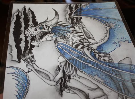 Partial Undead Dragon Tattoo by MessyArtwok on DeviantArt