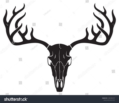 Deer Skull Silhouette