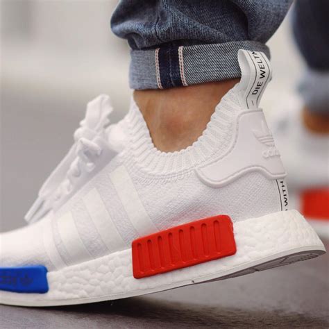 ADIDAS NMD R1 PK White × Blue × Red | SOLETOPIA