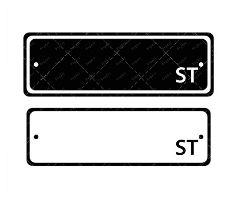 Street sign SVG, PNG, PDF, Street Sign Clipart, Street Sign Cut Files