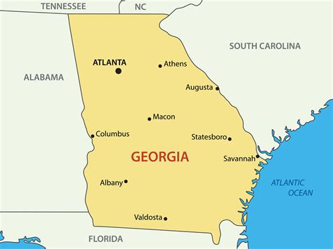 Atlanta On Georgia Map - Robin Christin