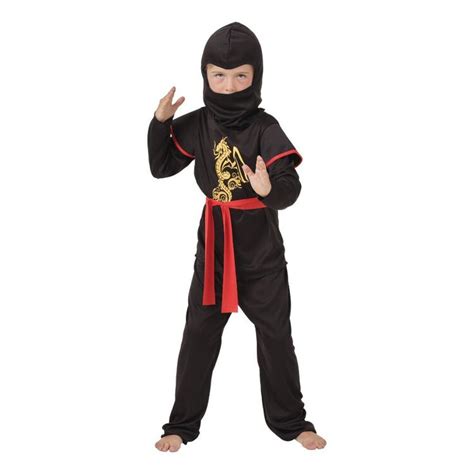 Spartys Kids Ninja Costume Multicoloured