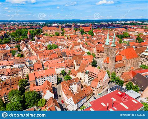 Nuremberg Old Town Aerial Panoramic View Stock Image - Image of ...