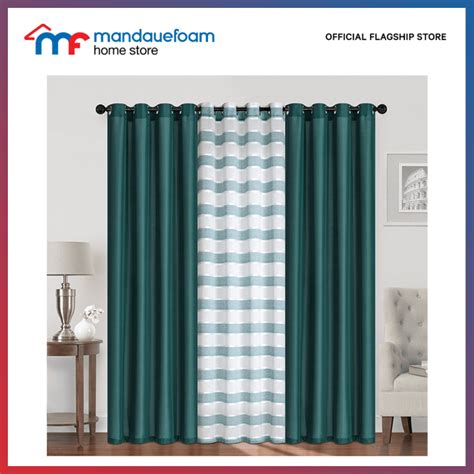 Mandaue Foam Patti Plain & Print S/3 Curtains 54x85" | Lazada PH