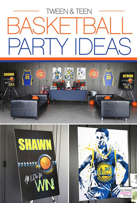 Basketball Party Ideas for Teens & Tweens - Soiree Event Design