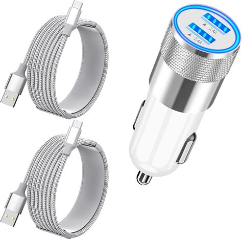 Apple iPhone 15 Fast Car Charger, 4.8A Dual USB Rapid Charging ...