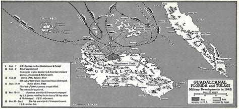 Battle Of Guadalcanal Map