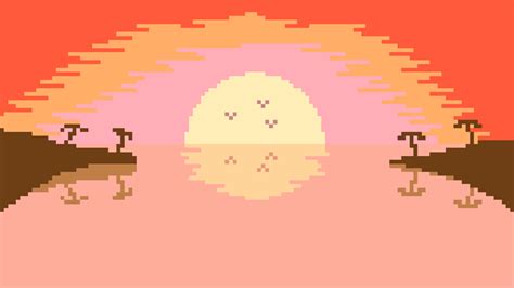 A pixel art sunset - Community Lounge - SDG Forum