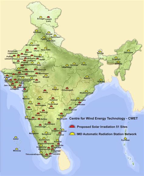 Network of Solar Radiation Monitoring Stations in India | Solar Now