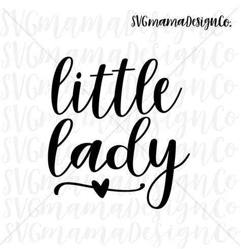 Little Lady SVG Toddler Baby Girl SVG Cut File For Cricut and | Etsy