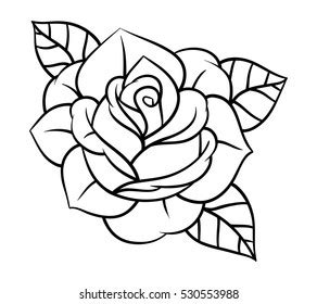 Aggregate 69+ rose tattoo outline designs best - in.coedo.com.vn