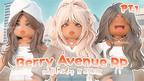 NEW BERRY AVENUE ROLEPLAY OUTFIT CODES PT.1 #roblox #berryavenue # ...