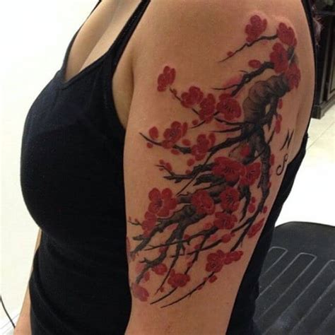 250+ Japanese Cherry Blossom Tattoo Designs With Meanings & Symbolism ...