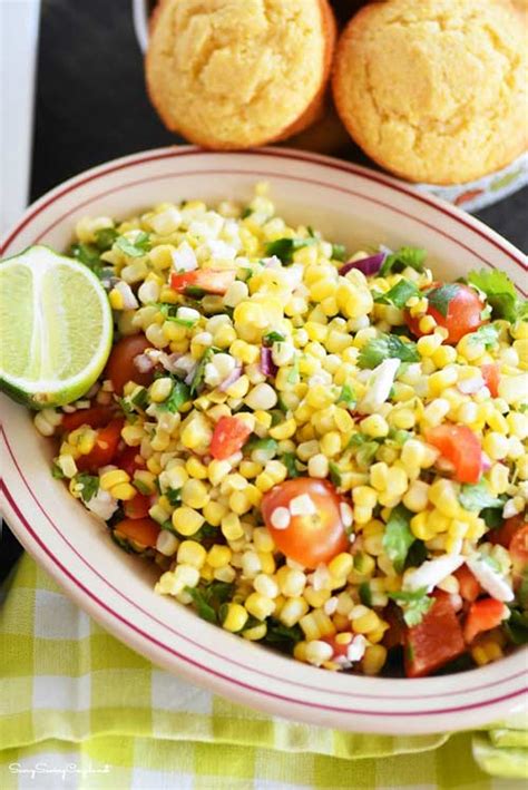 Zesty Corn Salad with Feta - Best Crafts and Recipes