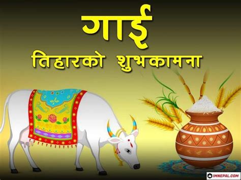 Happy Gai Tihar Images - 50 Greeting Cards Designs For Cow Puja Nepal