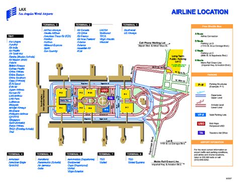 Los Angeles International Airport Terminal Map - 1 world way los ...