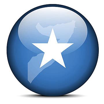 Somali Republic Flag Button Featuring A Dotted Map Pattern Vector, Flag ...