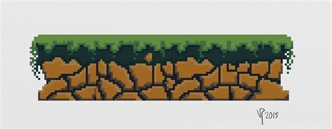 Pixel ground by Vesa Perasto (followed tutorial from: http://pyxeledit ...