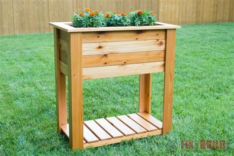 DIY Raised Planter Box | Plans & Video | FixThisBuildThat