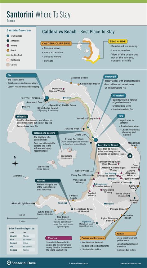 Santorini map – Artofit