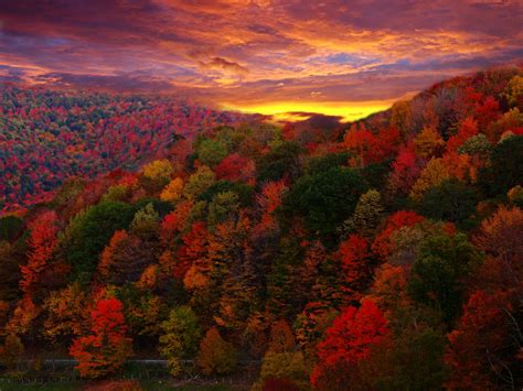 Image Autumn Mountain Scenes West Virginia Download