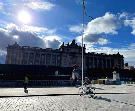 Swedish Parliament building in Stockholm