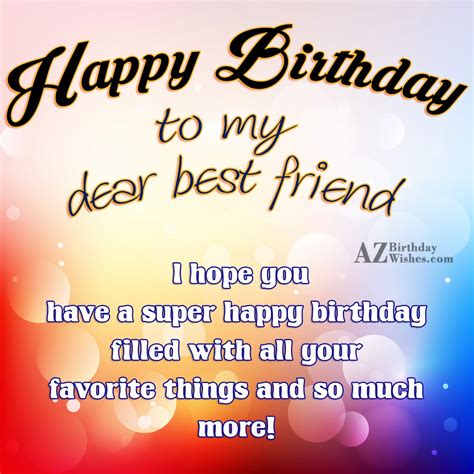 Birthday Wishes For Best Friend - Birthday Images, Pictures ...