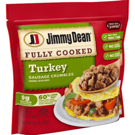 Jimmy Dean® Fully Cooked Breakfast Turkey Sausage Crumbles, 9.6 oz - Kroger