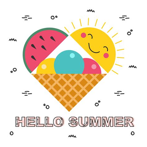 Hello Summer Vector 229738 Vector Art at Vecteezy