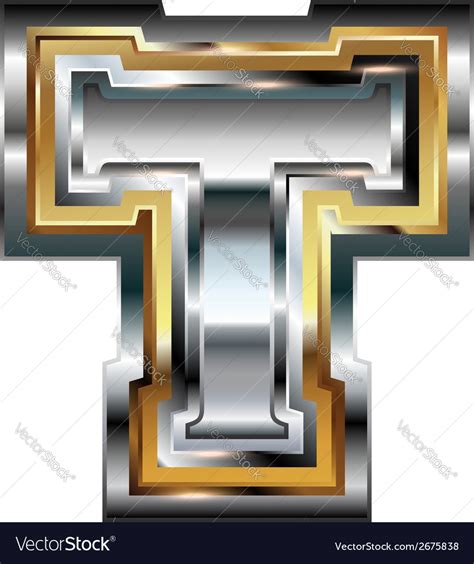 Fancy font letter t Royalty Free Vector Image - VectorStock