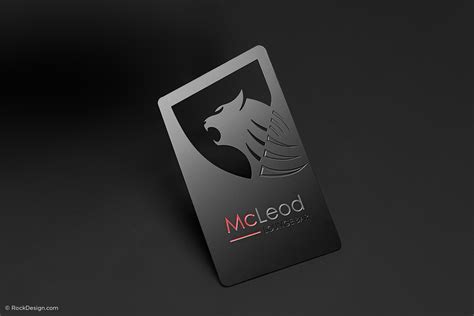 Black Metal Business Cards