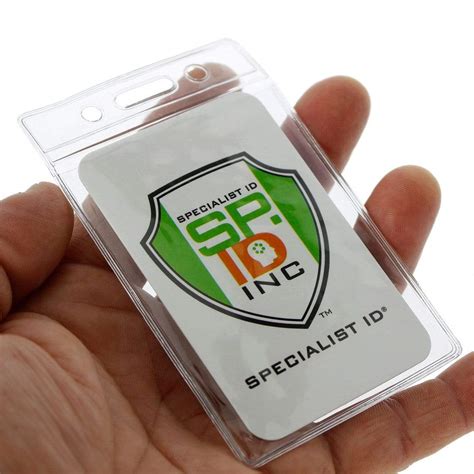 Standard Clear Vinyl ID Badge Holder - Vertical (P/N 1820-1050) and ...