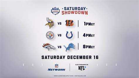 Saturday Showdown on NFL Network