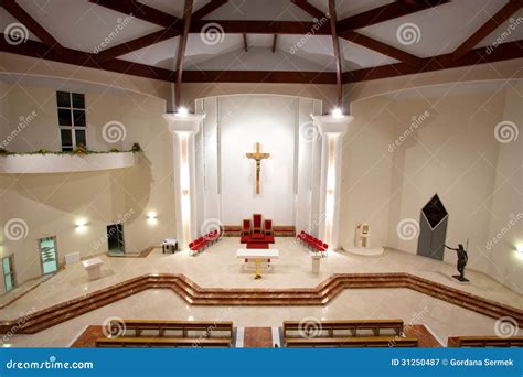 Modern Church Interior Royalty Free Stock Photography - Image: 31250487