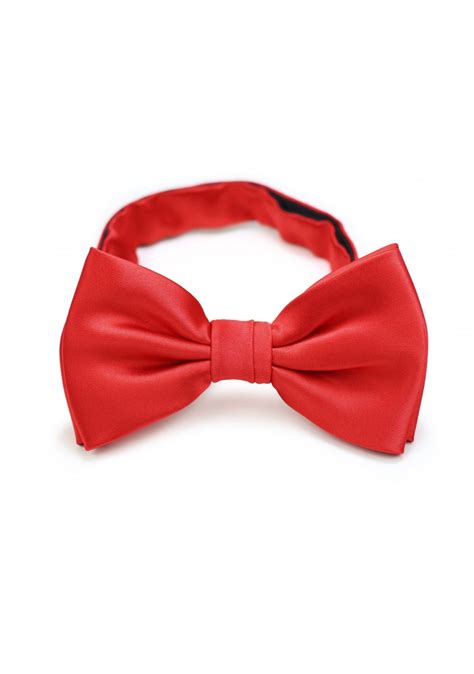 Solid Bright Red Mens Bow Tie | Bows-N-Ties.com