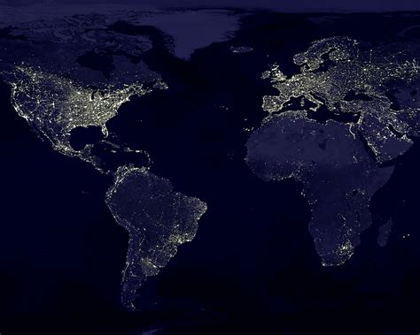 Earth at Night Wallpaper HD - WallpaperSafari