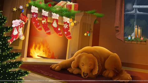 Christmas Fireplace Wallpaper Animated Fireplace Live - Live Fire ...