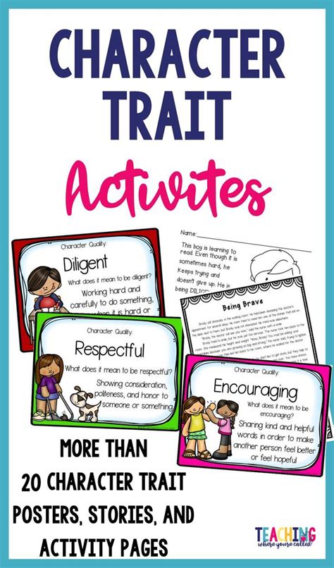 Character Trait Activities | Character traits activities, Character ...