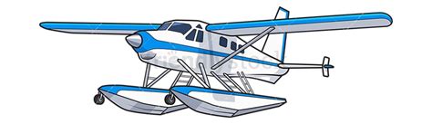 Float Plane Cartoon Vector Clipart - FriendlyStock