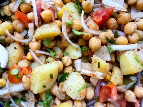 Premium Photo | Channa chaat - mix vegetable chaat