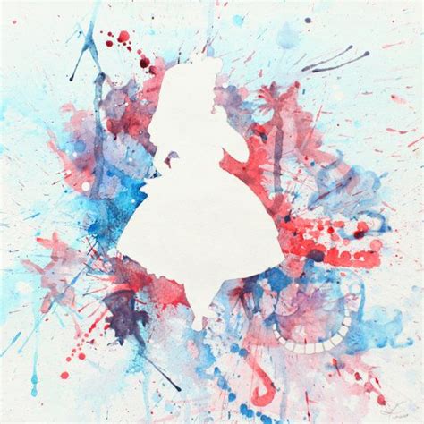 Alice in Wonderland Painting Watercolor Print - Etsy | Alice in ...